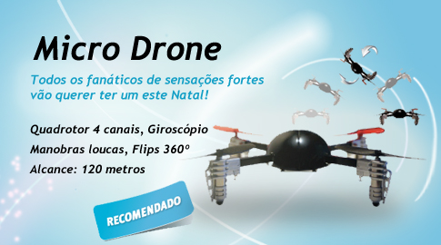 Micro Drone - Um objecto voador único!
