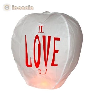 Balão Voador I Love You